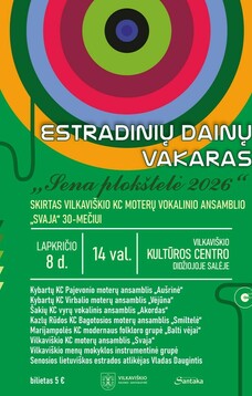 Estradinių dainų vakaras